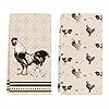 2 Pack Chicken Kitchen Towels, Vintage Chicken Lady Dish Towels, Chicken Mom Gift, Farmhouse Kitchen Bathroom Decor, Birthday Housewarming Gifts for Chicken Lovers