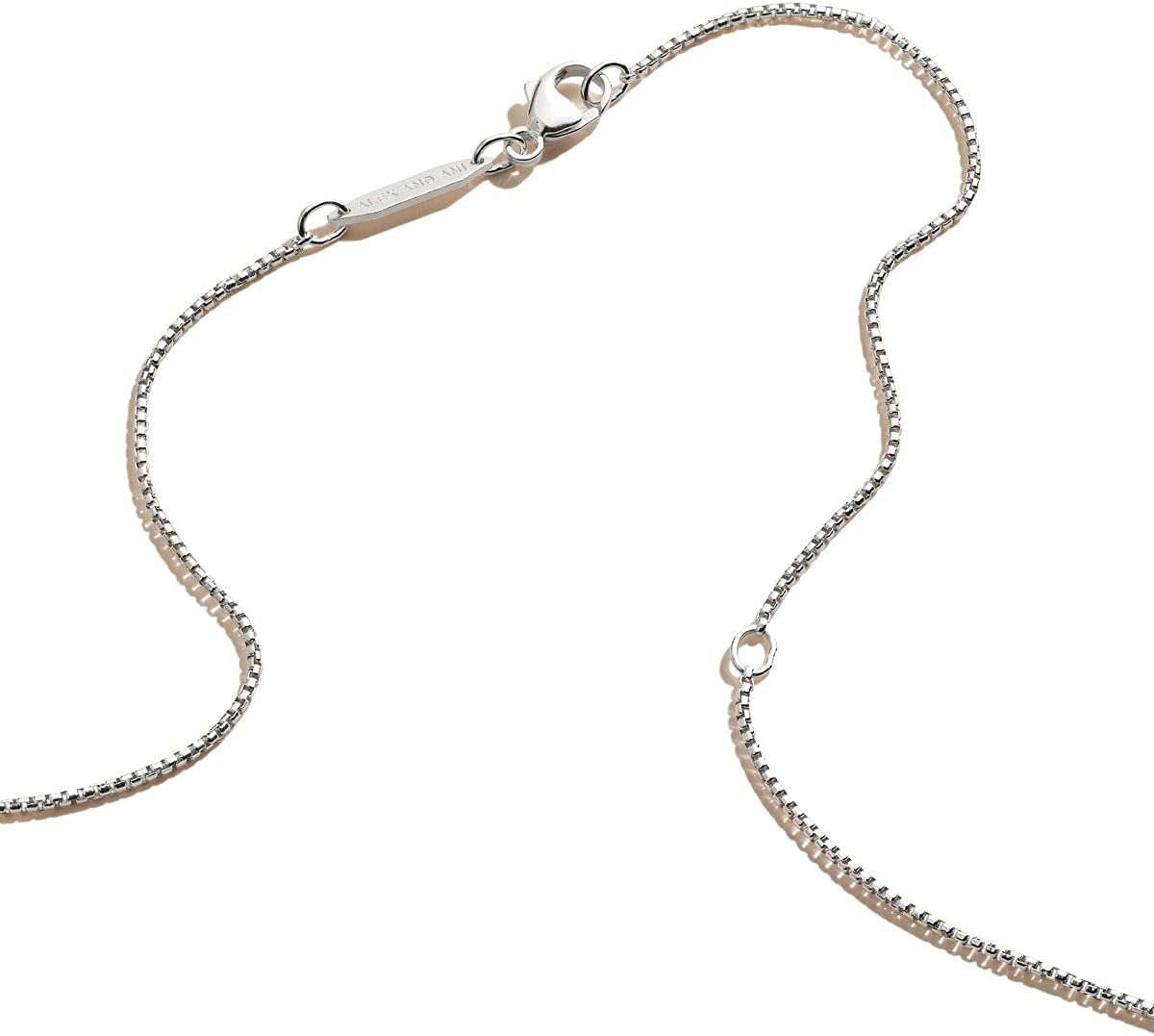 Alex and Ani Path of Symbols Adjustable Necklace for Women, Path of Life Pendant, Sterling Silver, 15 to 18 in