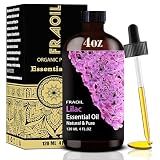 Lilac Essential Oil, Lilac Oil 4 Fl Oz 120ML for Diffuser Humidifier Yoga Cleaning DIY Candle Soap Making Essential Oils