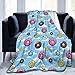 Coperte Super Morbido In Peluche Ciambelle con glassa rosa Coperta Plaid in Flanella per Letto e Divano, Leggere, Calde, accoglienti e Resistenti Coperte