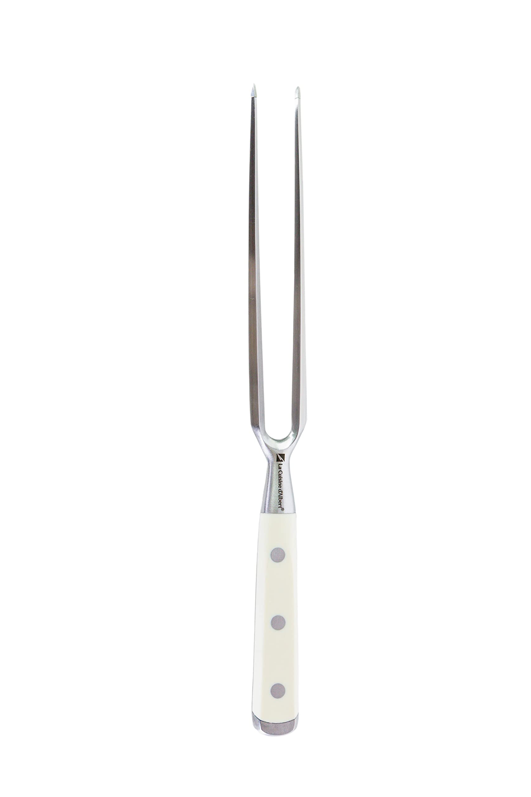 Albert De ThiersAcot005006 L'Irresistible 3Cr13 Stainless Steel White ABS Handle + 3 Rivets PVC Protection
