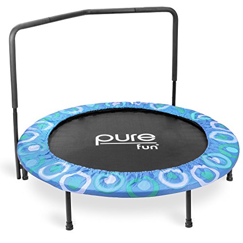 Pure Fun Super Jumper Kids Trampoline with Handrail