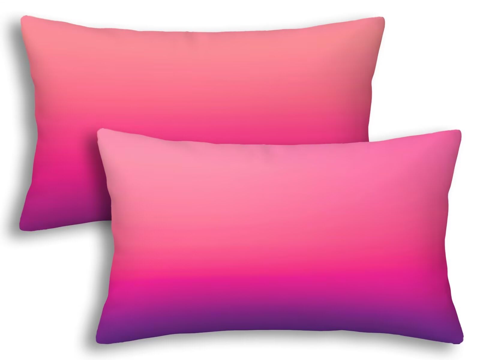 Fundas Cojines Exterior Impermeable 40x80 Rosa Juego de 2 para Decoración de Jardín