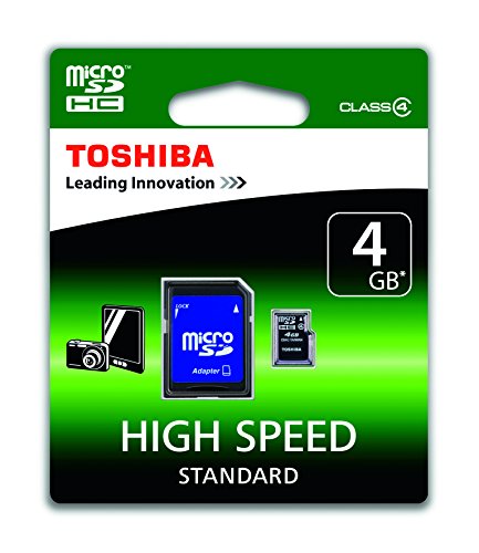 Toshiba SD-C04GJ Carte microSDHC Haute Vitesse Classe 4 6 A 4 Go