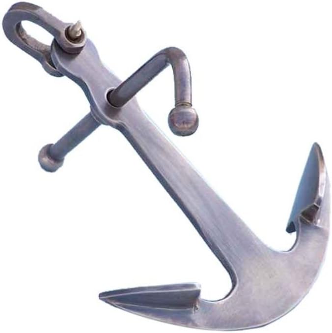 Hampton Nautical Anchor Theme Decoration Paperweight, 5, Antique Brass