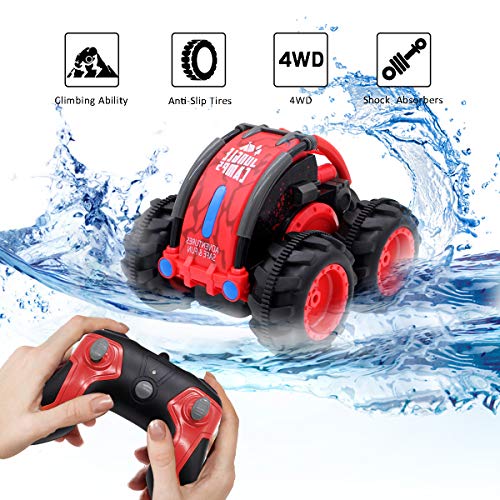 Seckton Car Toy for 6-10 Year Old Boys Amphibious Remote Control Car