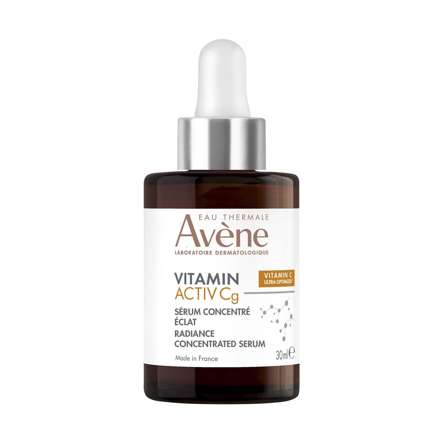 AVENE Vitamin Activ Cg - Radiance Serum - Vitamin C Serum With Niacinamide & Bakuchiol – Anti Dark Spot Serum For Radiant, Even Skin - Sensitive Skin - 30 ml