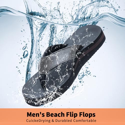 MGGMOKAY Mens Flip Flop Comfort Thong Sandals with Orthotic Arch Support4