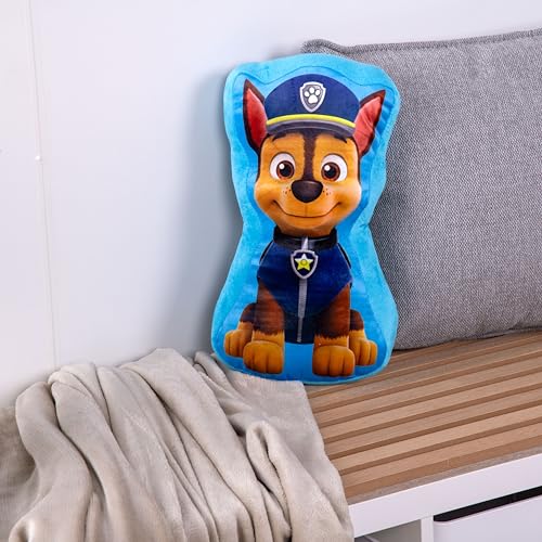Herding Paw Patrol Konturenkissen, 35 x 20 x 5 cm, Polyester, Blau/Braun