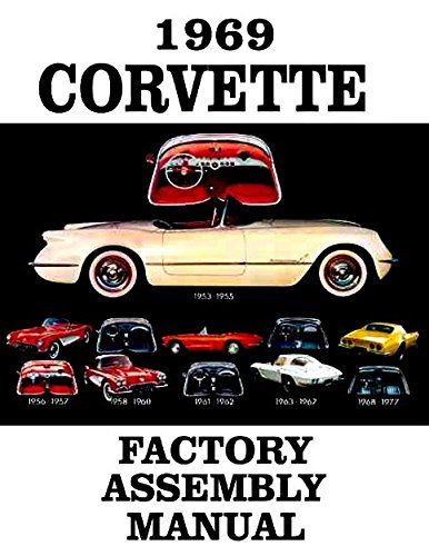 STEP-BY-STEP 1969 CORVETTE FACTORY ASSEMBLY INSTRUCTION MANUAL - GUIDE - ALL MODELS Convertible