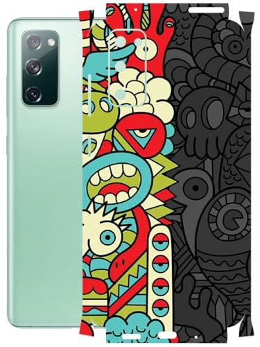 Image of AtOdds - Full Body Back Screen Guard Protector Film - Lamination Wrap Skin Sticker Compatible with Samsung Galaxy S20 FE | Scratchproof Matte Finish (Graffiti50)