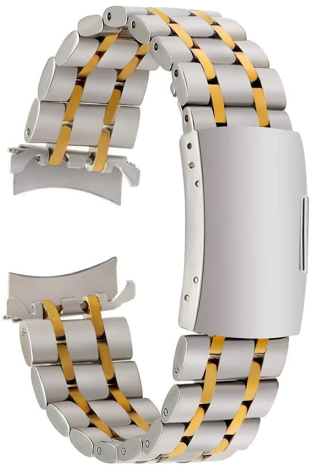 Bracelet de montre en acier inoxydable à extrémité incurvée 18mm 20mm 22mm