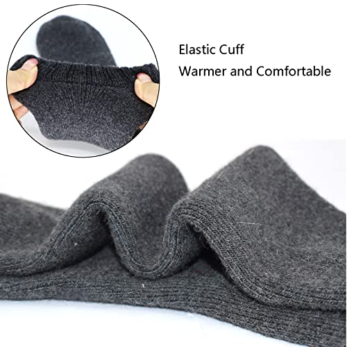 Yzkke 3Pack Mens Super Thick Wool Warm Socks - Soft Comfort Casual Crew Winter Socks #TOP5