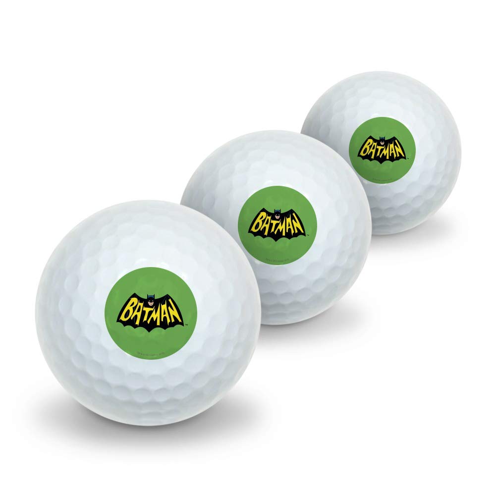 GRAPHICS & MORE Batman Classic TV Series Logo Novelty Golf Balls 3 Pack