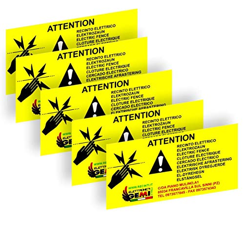 Gemi Elettronica Tabel PVC bord voor elektrische herdershond, 5 stuks, elektrische omheining, elektrische omheining