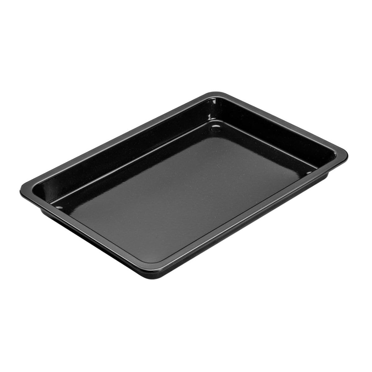 Dr. Oetker 9929450 Backblech-Set, 2-teilig, Backblech, Backblech, Backblech, Backblech, Stahl, Emaille, Schwarz, 42 x 29 x 4 cm und 40 x 34 x 8 cm