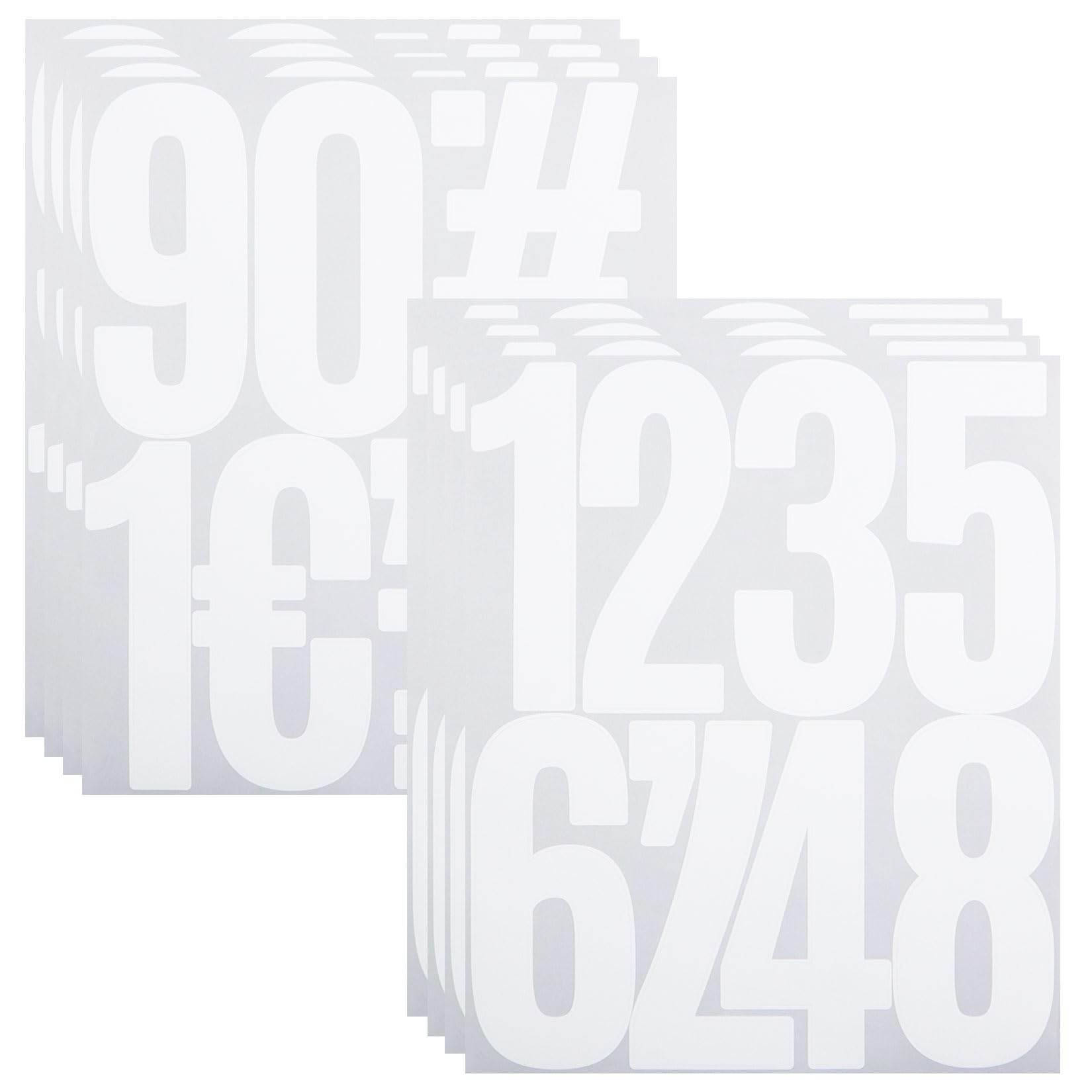 Amazon.com: 5 Inch Vinyl Number Stickers,Self-Adhesive Large Numbers 0 ...