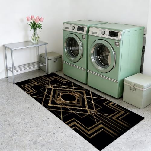 Alfombra de pasillo de 50 x 220 cm lavable y antideslizante para el hogar 2