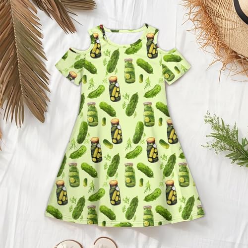Beauty Collector Girls Cold Shoulder Summer Dress Holiday Dresses with Pockets4