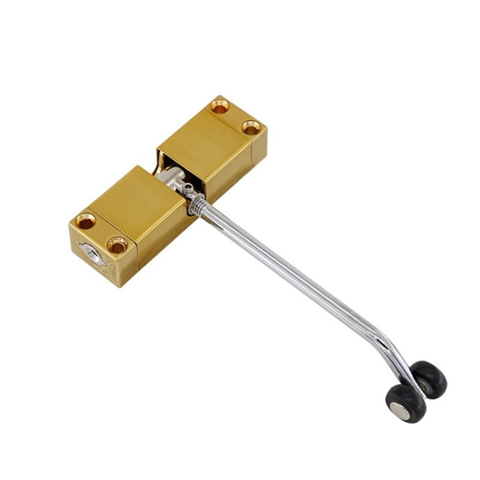 Bhytaf Gold Automatic Door Closer Door Closer Zinc Alloy Soft Closing Furniture Door Hardware En 20Kg To 30Kg Hydraulic Buffer Automatic Door Closer With Built-In Spring Door Opener(Color:gold)