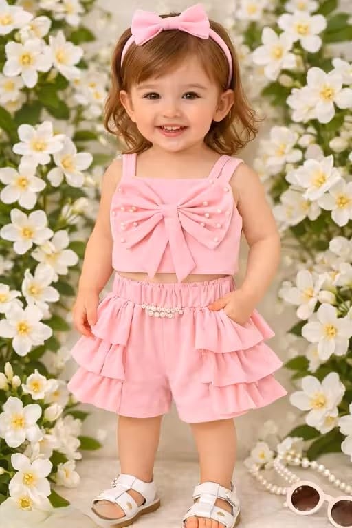 Summer season dresses for baby and child Cottonblend dress|| ||F,Pink Girl dress Summer season dresses for baby and child Cottonblend dress|| ||F,Pink Girl dress