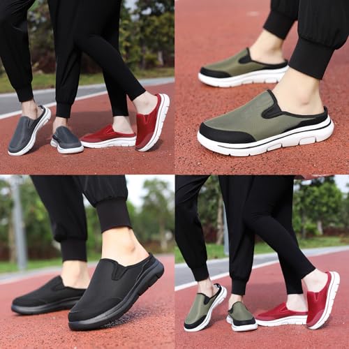 Women's Mesh Plush Slip-on Walking Mule Shoes Comfort Warm Plush Lining Lightweight Non-Slip Casual Flat Sneakers Winter Slippers Indoor Outdoor for Men and Women2