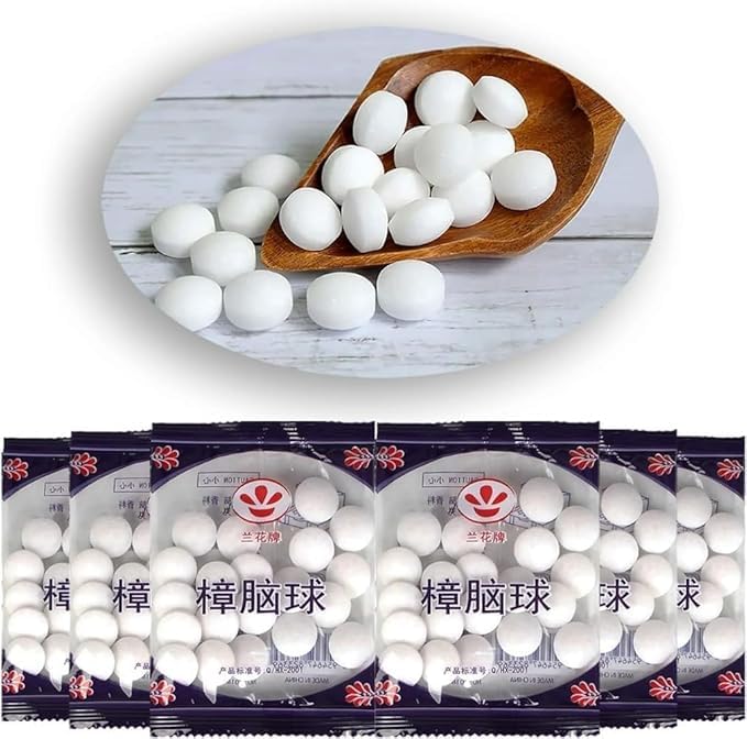 Genérico 500pcs Bola de Polillas Vintage, Bola Anti Insectos, Prevenir Mites,Protección del Almacenamiento Doméstico en Armarios y Cajones, Cuidado Hortícola, Prevención de la Polilla