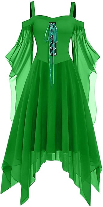 OIOLOYJM Witch Costume Women Sexy Plus Size Renaissance Vampire Gothic Halloween Costumes Woman 2025 Clothes Dresses