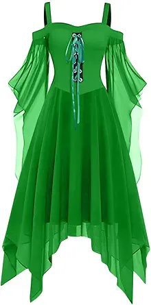 OIOLOYJM Witch Costume Women Sexy Plus Size Renaissance Vampire Gothic Halloween Costumes Woman 2025 Clothes Dresses