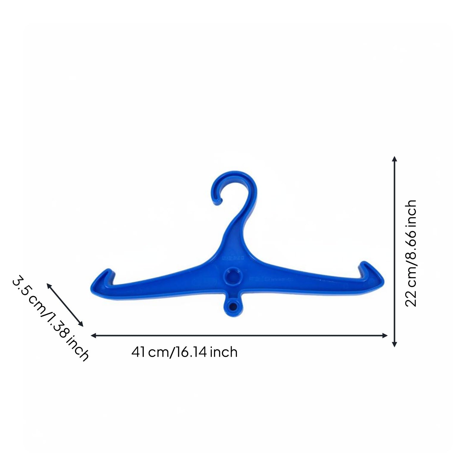 Percha para Traje de Neopreno Colgador Gancho y Soporte Resina Sólida Que Evita Flexión Abierto Que y Elimina Humedad Almacena sin Ocupar Adecuado, Azul, M