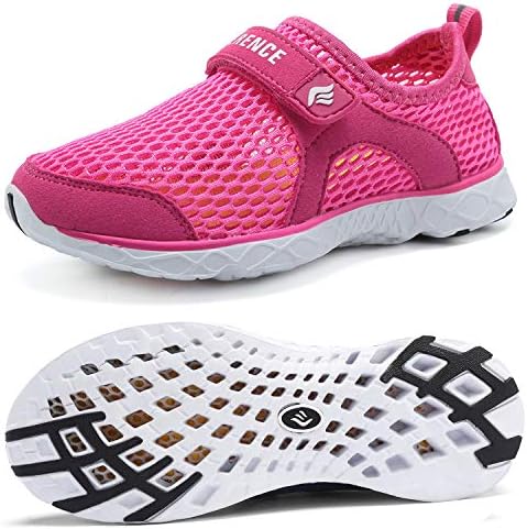 CIOR Boys & Girls Water Shoes Aqua Shoes Swim Shoes Athletic Sneakers Lightweight Sport Shoes(Toddler/Little Kid/Big Kid),U118SSXT001C-Rose-30
