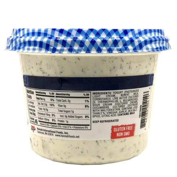 Tzatziki Greek Style Yogurt Dip, Serve this delectable plant-based dip with fresh veggies, pita chips, or crunchy pretzels for the perfect appetizer [ 32 oz, 2 lb ]