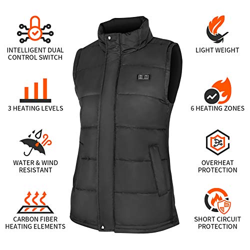 image for Binnice Heated Vest for Men and Women Electric Warm Vest Adjustable He