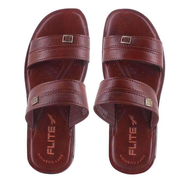 FLITE Mens Slippers/Kohlapuri Sandal for Boys/Leather Slippers for Gents (B0CKF1PCZ4) Amazon Price History, Amazon Price Tracker