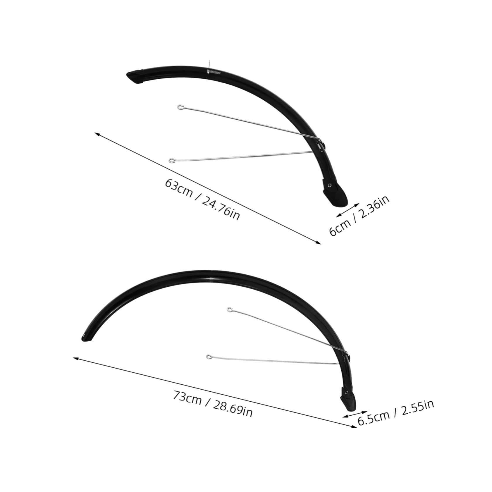 Abaodam Sturdy Bicycle Mudguards Set of 700c Mountain Bike Mud Flaps for Road Touring Bikes