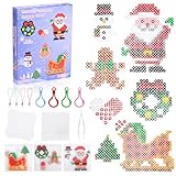 Set Perline da Stirare, 1200 Pcs 9 Colori Perline a Fusione, 5mm Perline da Stirare, 1 Pegboard, 3 Carte da Stiro, Perline per Bambini Regali Compleanno da Stirare Gioco Creativo Natalizio