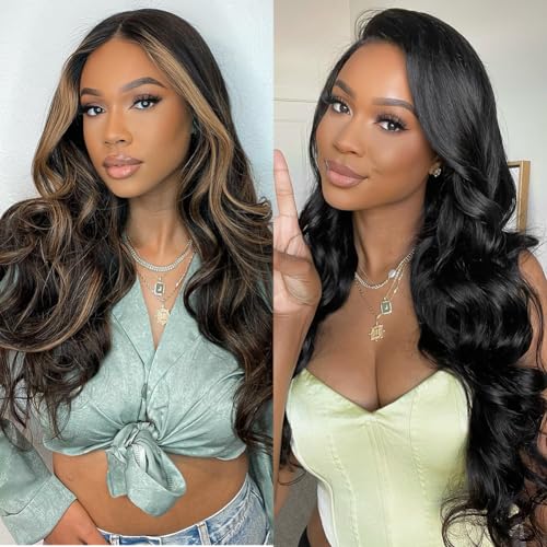 1b/27 Body Wave Lace Front Wigs Human Hair 24 Inch+13x6 Body Wave Lace Front Wigs 30 Inch