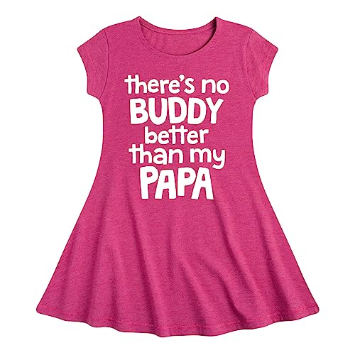 Instant Message - No Buddy Like Papa - Toddler & Youth Girls Fit & Flare Dress