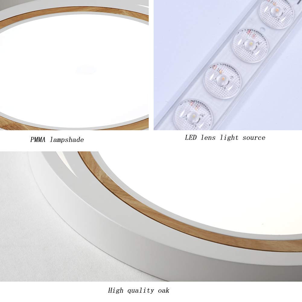Lampa wisząca,Cienka lampa LED, nowoczesne drewniane oświetlenie sufitowe, salon sypialnia akrylowa lampa sufitowa z litego drewna