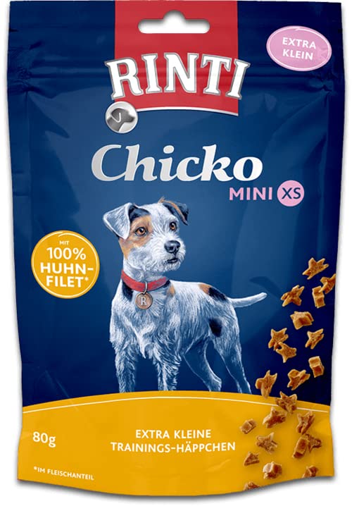 RINTI Extra Chicko Mini XS mit Huhn für kleine Hunde - Bundle - 6 x 80g
