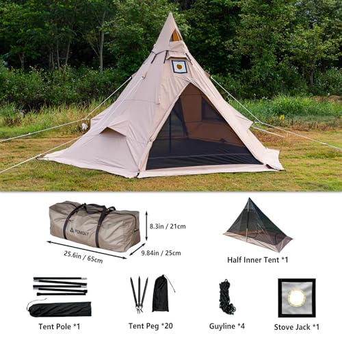 POMOLY Canvas Hot Tent Tipi
