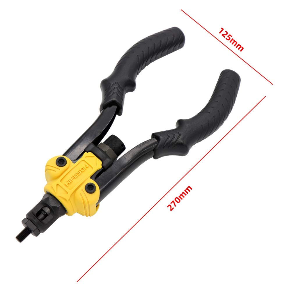 Remachadora La mano del remache tuerca inserto roscado Mandriles Manual de remachadoras Tuerca remachadora for M3 M4 M5 M6 M8 M10 Tuercas Caja de herramientas Remachadora De Tuercas