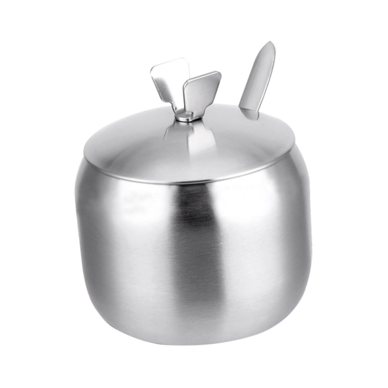 Unomor Stainless Steel Seasoning Jar Thick Salt Canister for Spices Multifunctional Storage Container for Tea Food Grade Design