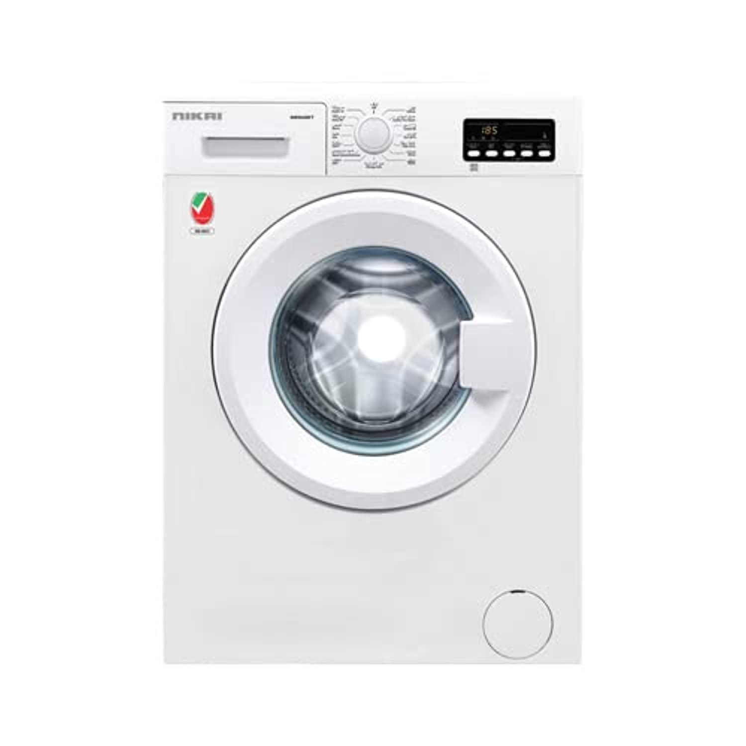 Nikai 6 Kg Front Load Washing Machine With Silent Operation, Quick Wash And Auto Imbalance Sensor, 800 RPM, Comes With 1 Year Warranty, Nwm600FT/FN7, (White)