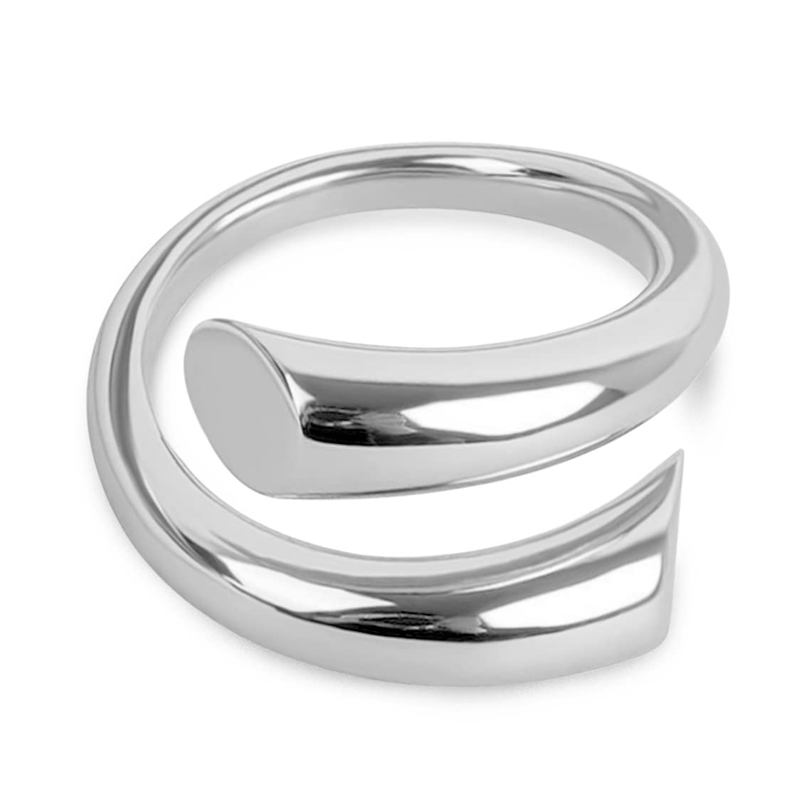 Womens Open Simple Chunky Ring,Adjustable S925 Sterling Silver Fashion Thumb Index Finger Ring Jewelry