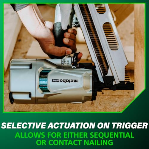 Image of Metabo HPT Framing Nailer | High Grade Aluminum Magazine | Pneumatic | Framing Nails 2-Inch to 3-1 /4-Inch | Rafter Hook | NR83A5(S1)