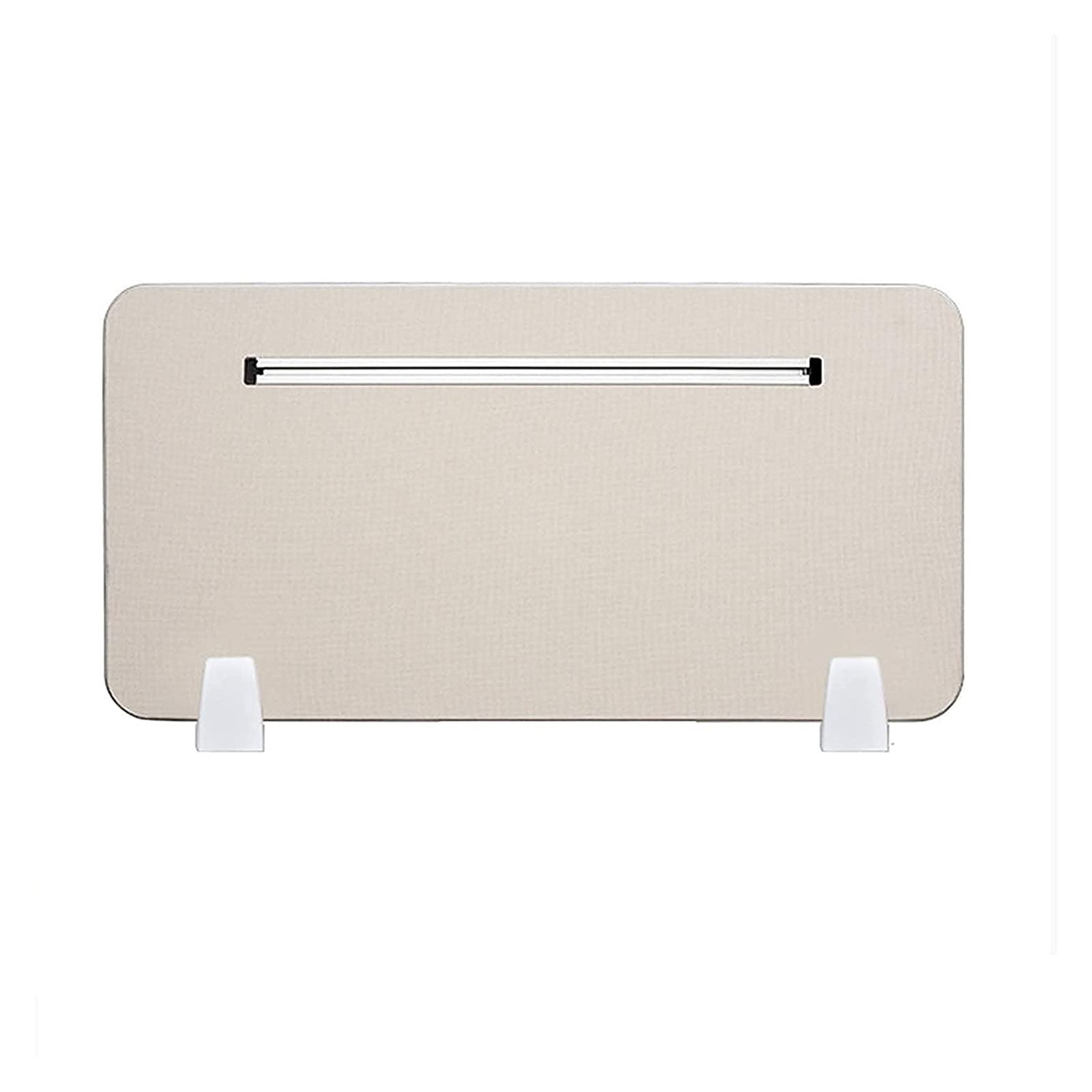 Cloison de bureau beige avec pince de fixation solide pour écran et panneau modulaire