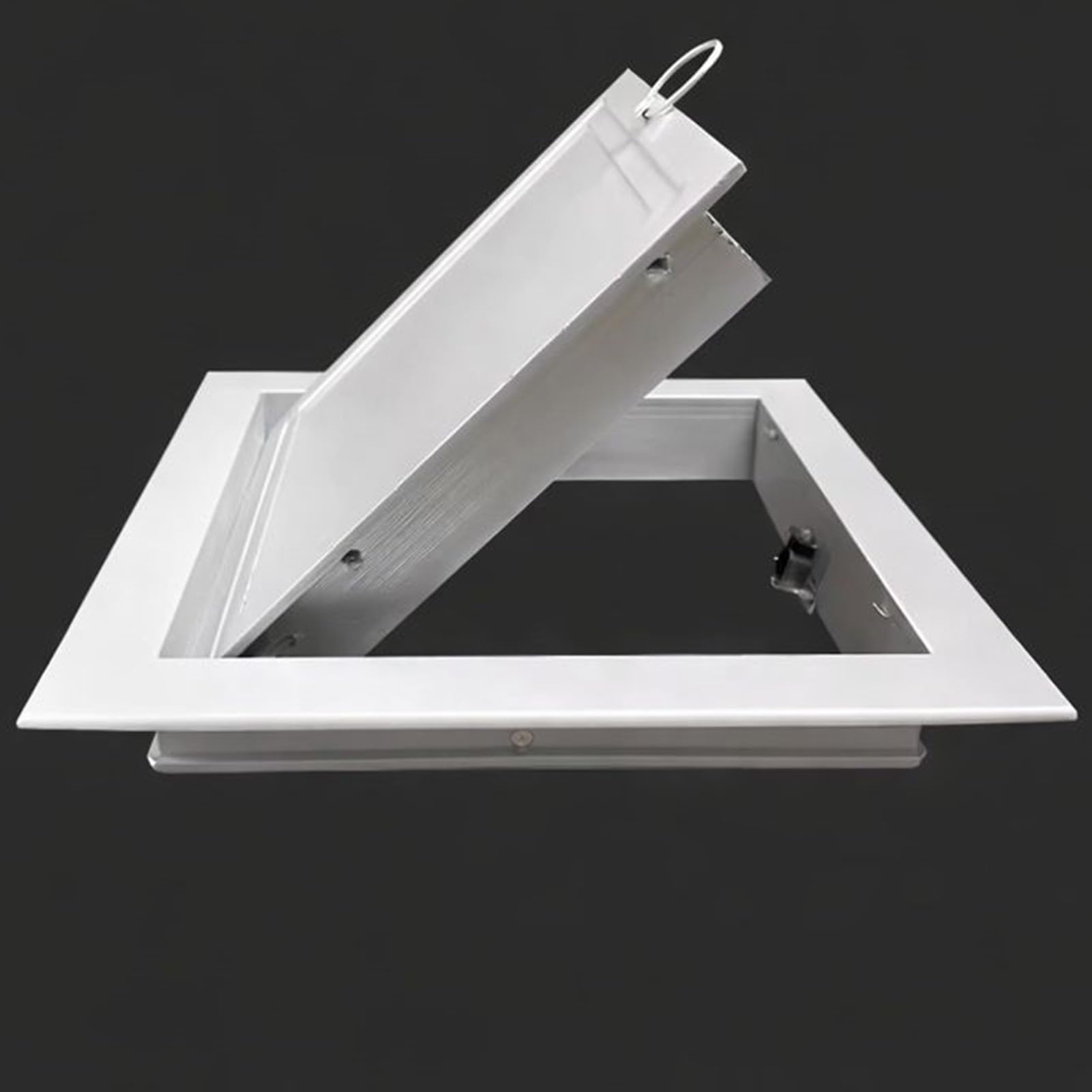 Yilufaykp White Aluminum Access Panel, Flush Inspection Door With Center Ring Pull For Drywall Wall & Ceiling, 12X12 14X14 16X16 In Attic Hatch(20X20in/50.8X50.8cm)