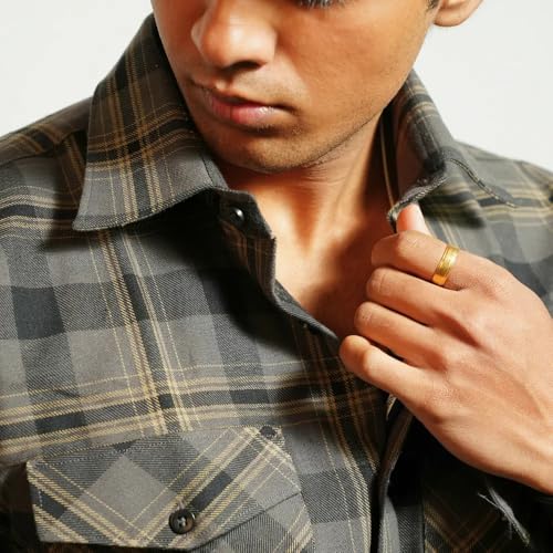 Image of RuggedNap Checked Cotton Shirt for Men | Premium Casual Plaid Shirt, Soft Breathable Everyday Wear