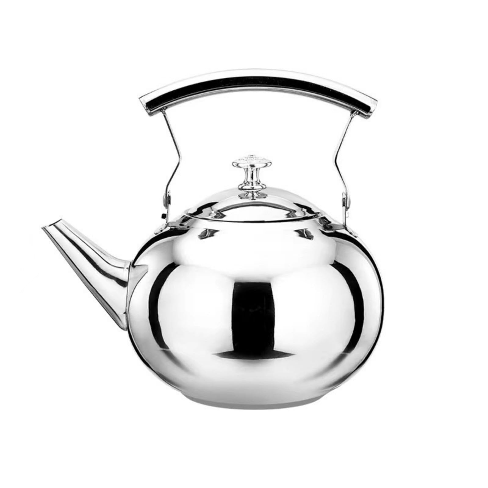 Tetera de acero inoxidable de 1500 ml para estufa, tetera de té plateada con infusor extraíble, caldera de agua caliente para té, leche, café, apta para lavavajillas
